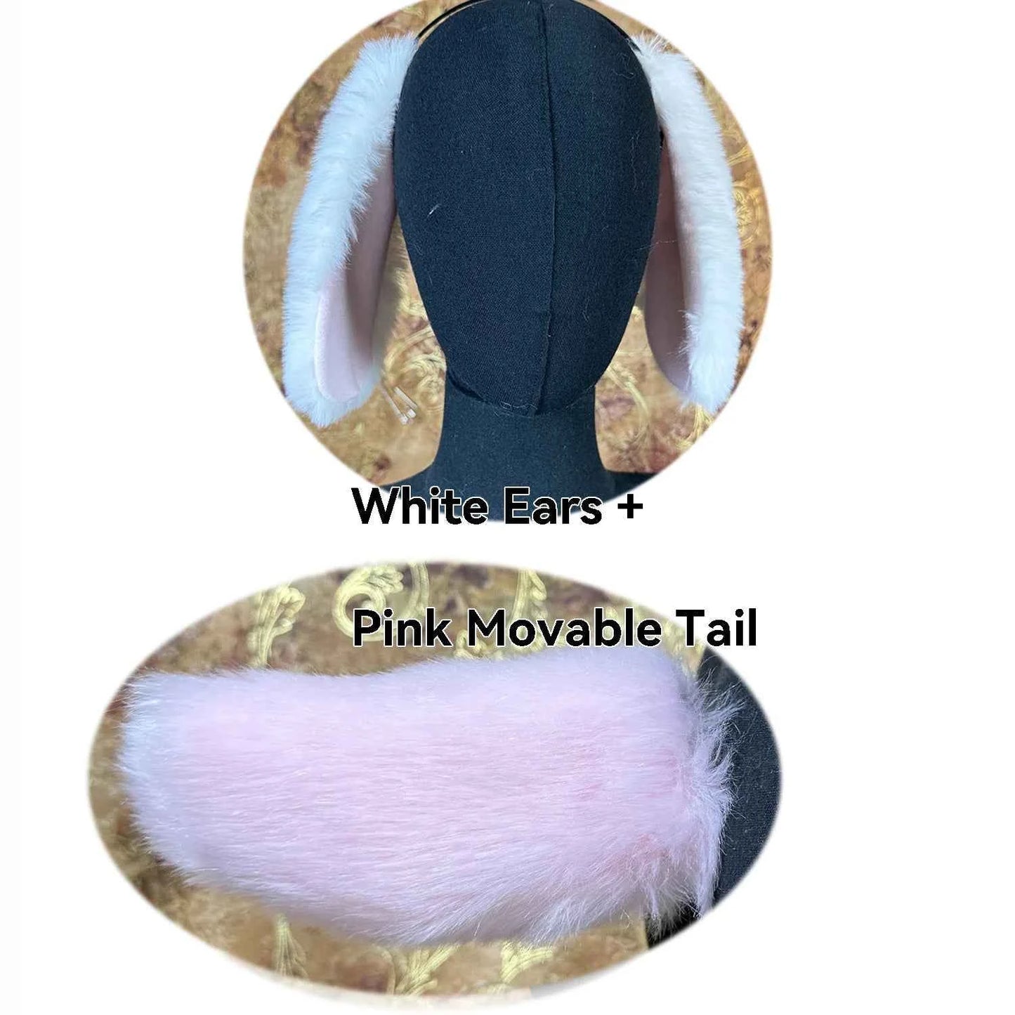 A Movable Rabbit Tail That Combines Voice Control, Swinging, and Patting Functions in One. Props for Role-playing and Performanc