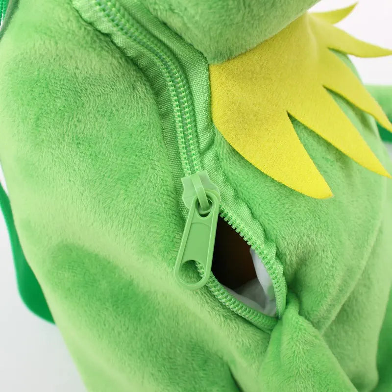 Anime Kermit The Frog Funny Kawaii Plush Doll Hand Puppet Schoolbag Frog Cute Plush Toy Ventriloquist Performance Props For Baby