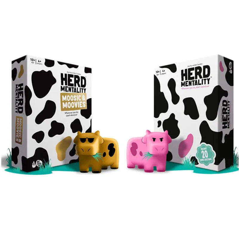 Herd Mentality and Moovies Edition Board Game: Hilarious Family Game | Loved By Millions | Best Christmas Board SS69