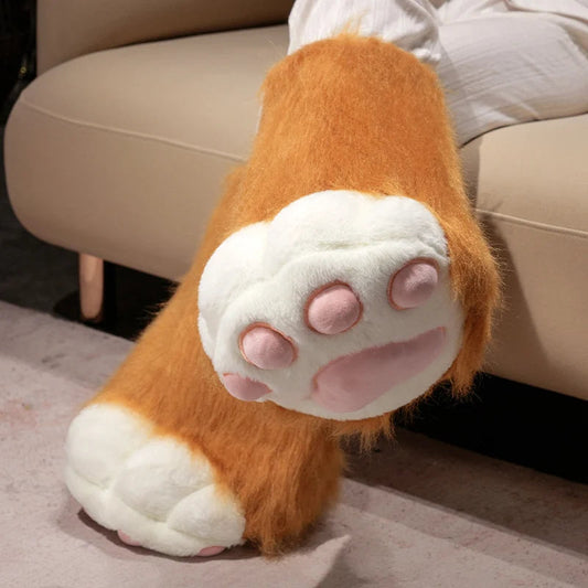 Fursuit Paw Gloves Boots Giant Wearable Wing Accessories Plush Toys Furry Cosplay Cat Bear Shoes Cute Fluffy Animal Manga Party SS69