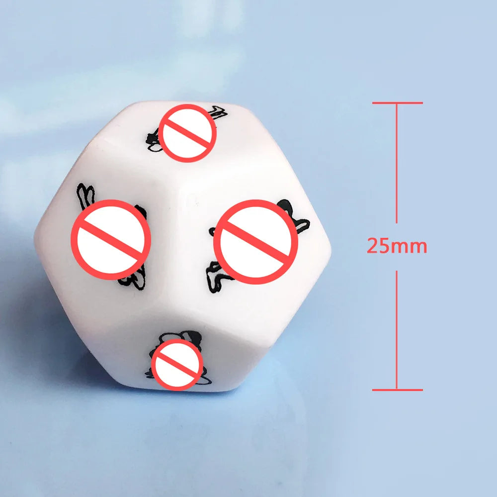 Sex Toys For Couples Women Adult Game Funny Sex Dice 6/12 Sides Romance Love Humour Gambling Erotic Crap Dice Bar Christmas Gift SS69