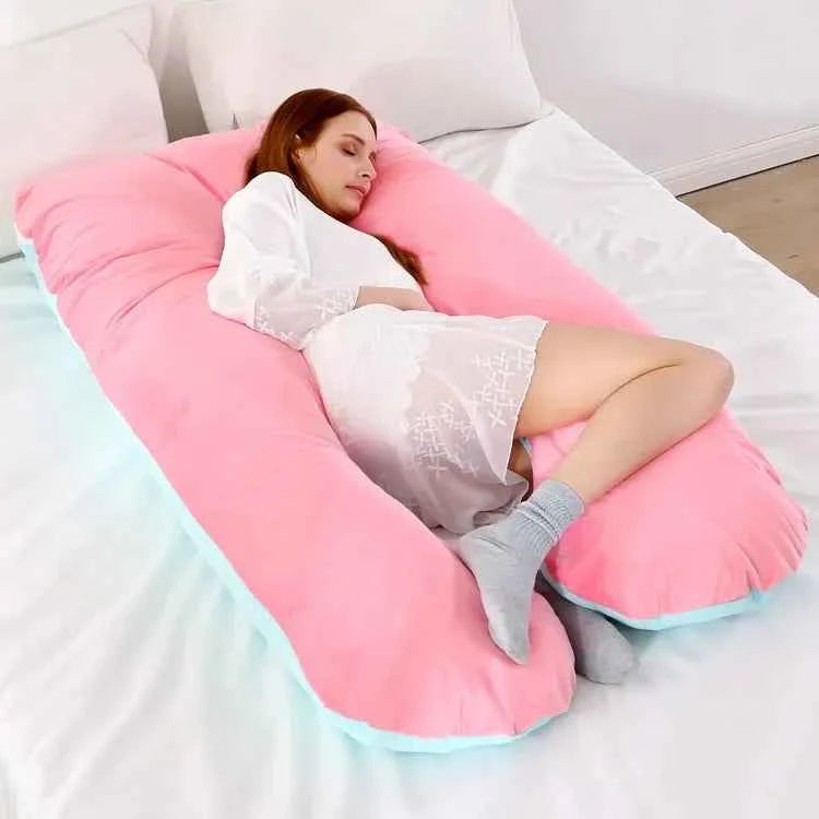 Soft Fleece Pregnant Pillow Gravida U Type Lumbar Pillow Multi Function Side Protect Cushion for Pregnancy Women Dropshipping
