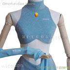 Anime Club Cartoon Princess Bloom Cosplay Shiny Skirt Adult Women Girls Style Clothes Halloween Party Dress-up Blue Suit