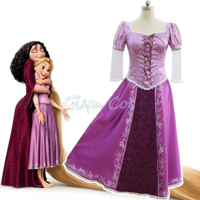 Rapunzel Cosplay Costume Adult Carnival Uniform Anime Halloween Costumes Women