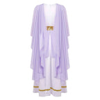 Halloween Ancient Greek Toga Costume Grecian Sleeveless Gown Dress Shawls Flowy Tulle Dress Cosplay Performance Costume