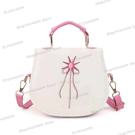 Classic Wicked Change for Good Women Crossbody Bag Fashionable Cartoon Witch's Wand Zipper Shoulder Bag Girl Funny Handbag Gift