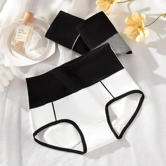3Pcs/Set Cotton Women's Panties High Waist Body Shaper Underwear Plus Size M-4XL Underpants Soft Panty Slimming Female Briefs SS69