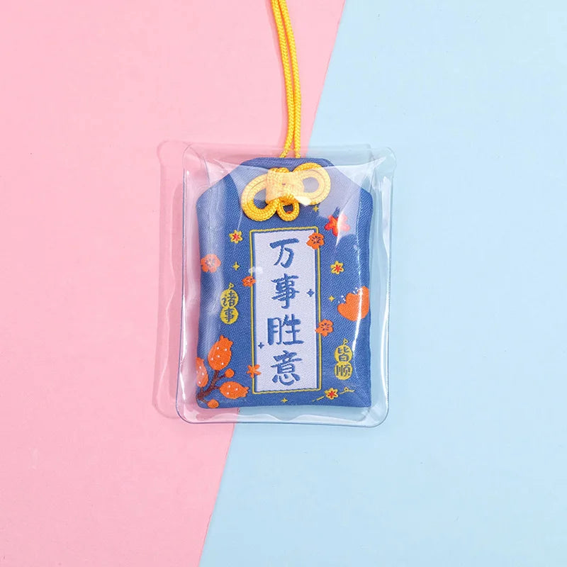 Japanese Prayer Omamori Pray Fortune Beauty Health Safety Lucky Charms Wealth Bag Guard Talisman Pendant Keychain Couple Gift - SS69