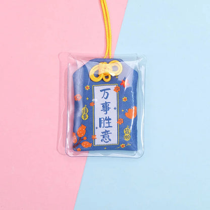 Japanese Prayer Omamori Pray Fortune Beauty Health Safety Lucky Charms Wealth Bag Guard Talisman Pendant Keychain Couple Gift - SS69