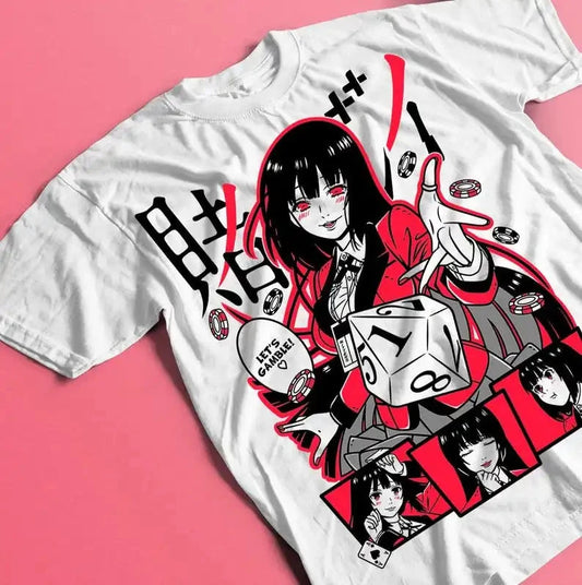 KAKEGURUI Anime Shirt  Vintage Special Unisex T-shirt  Manga Shirt  Lovers Shirt SS69 24.69 white / 5XL