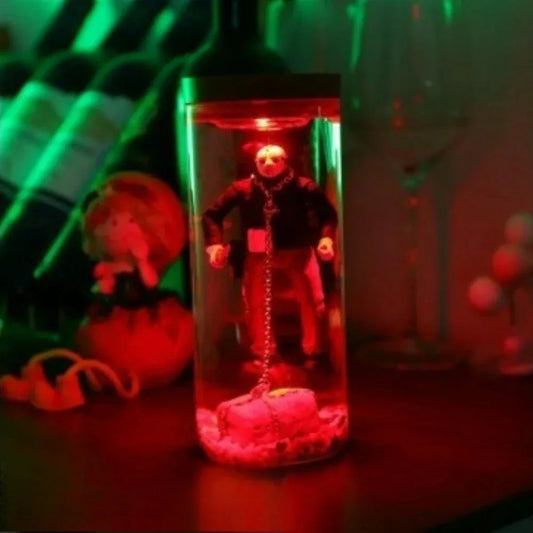 ZHUANGHUANC Alien Resin LED Lamp Stand Novelty Extraterrestrial Decor