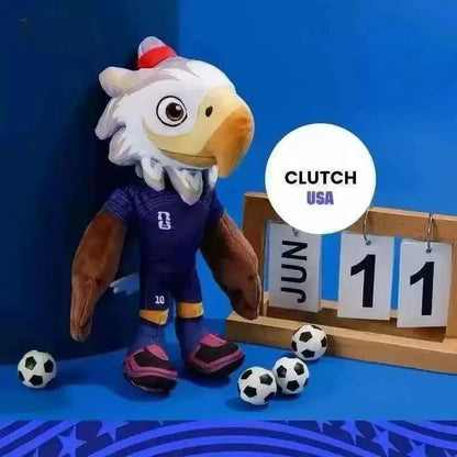 Genuine Panini 2026 US-Canada-Mexico Football Plush Toy Football Mascot Doll Doll Pendant Souvenir