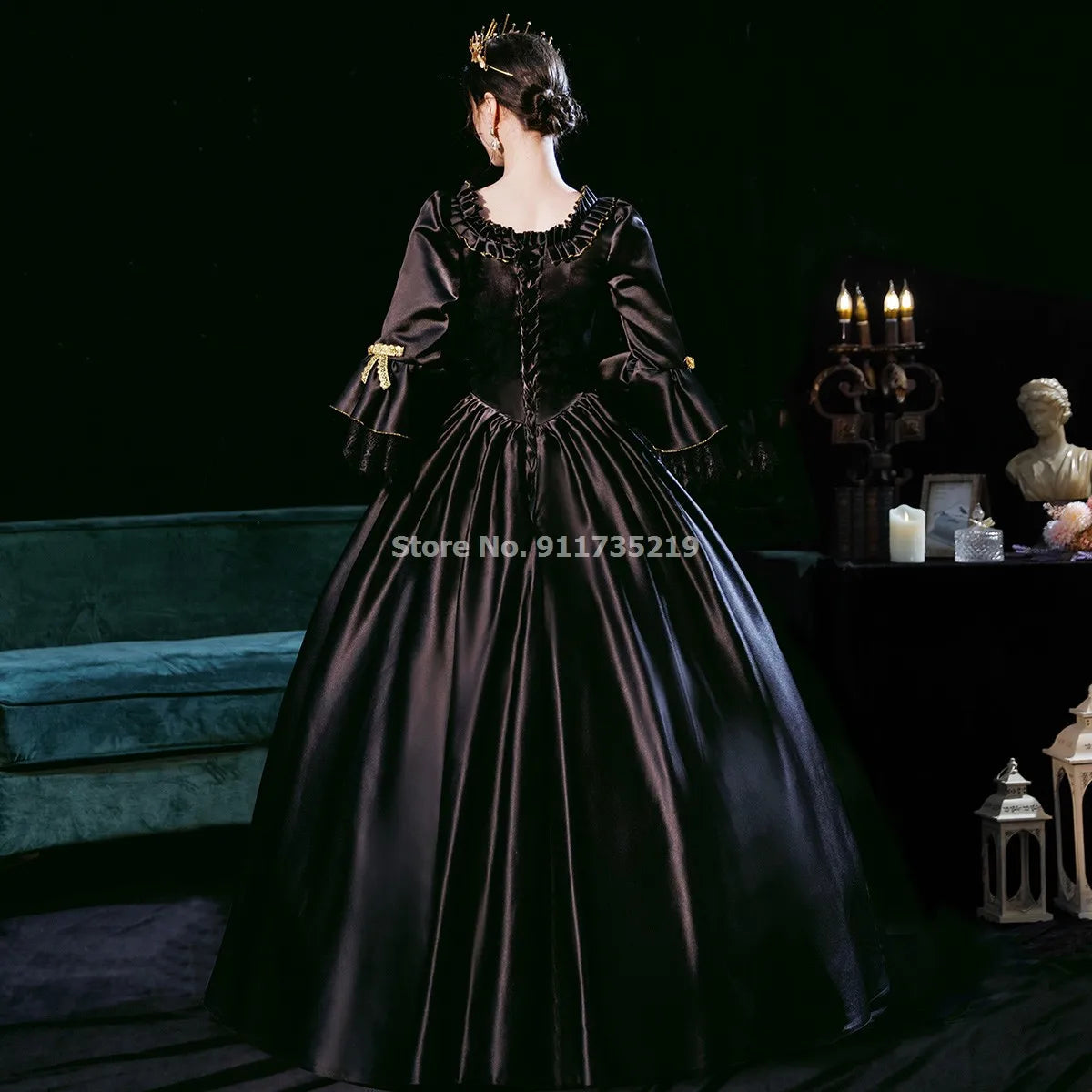 Victorian Masquerade Dresses for Women, Renaissance Dress, 18th Century, Baroque Rococo Marie Antoinette, Historical Clothing SS69