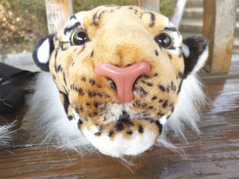 3D Animal Design Backpack for Girl Tiger Lion Leopard Panda Fur School Bags Women Chain Clutch Crossbody Shoulder Bags Purse