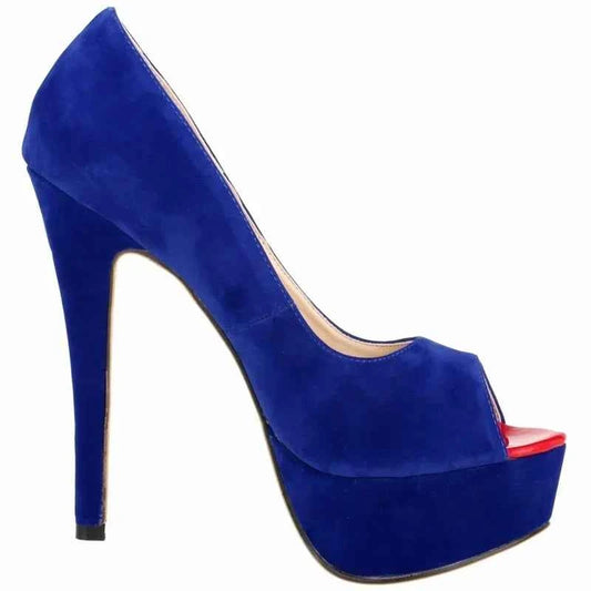 Women Platform Sandals Stilettos Sexy Stripper Pole Dance High Heels Pumps Peep Toe Ladies Nighclub Party Black Wedding Shoes