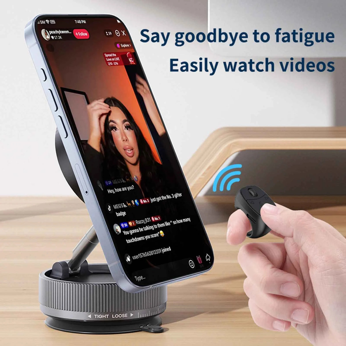Bluetooth-Compatible 5.3 Fingertip Ring Remote Control Finger Ring Mouse Scrolling Ring Wireless Camera Shutter Selfie Button