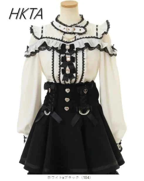 Japanese Mine Tie Sweet Bow Long Sleeve Chiffon Shirt Liz High Waist Elastic Slim Pleated Plaid Skirt Sets Short Skirts Women