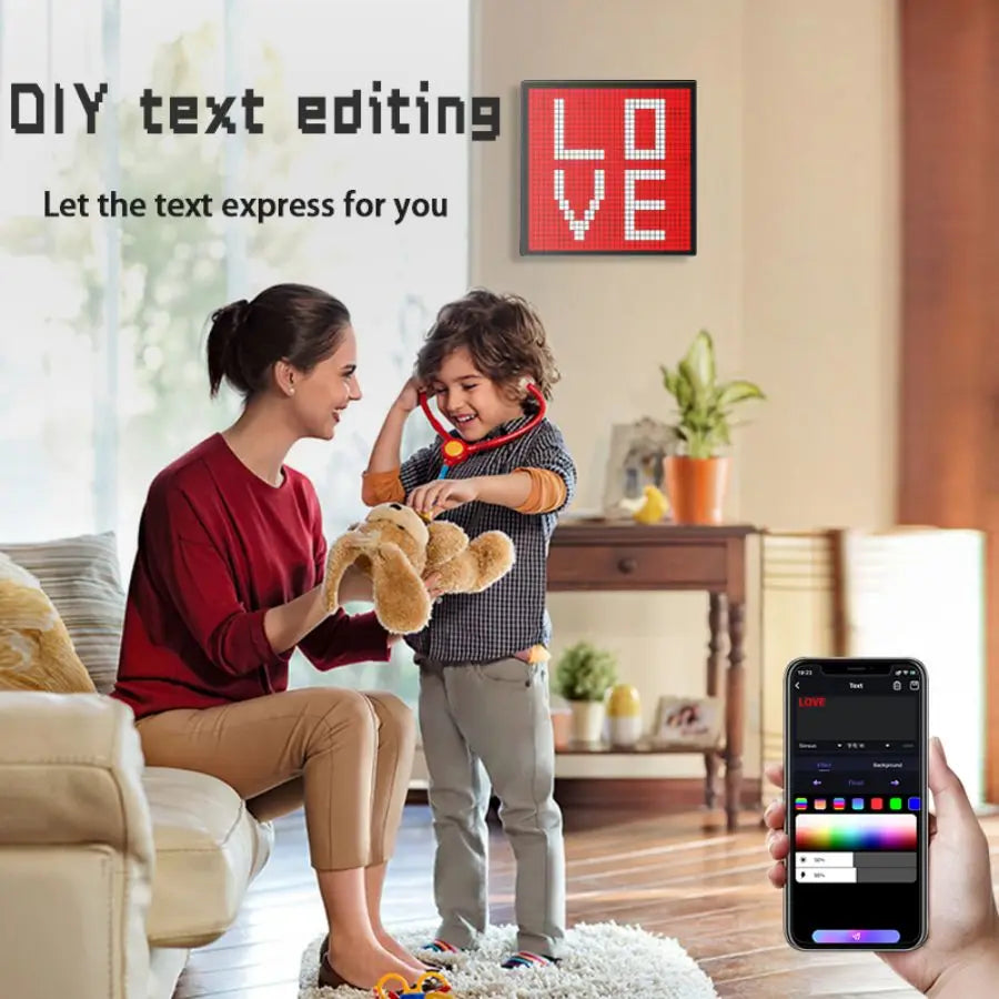Smart LED Pixel Matrix Display 64x64 RGB App Control