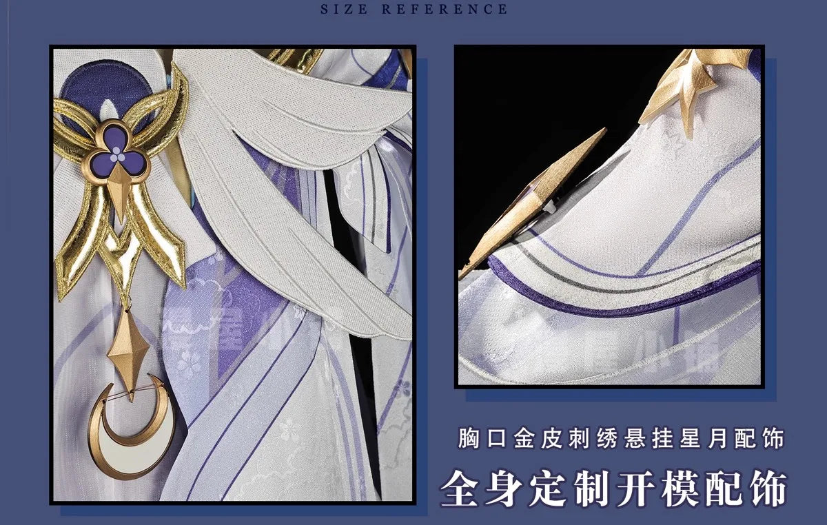 IN STOCK Columbina Cosplay Costume Game Genshin Impact【S-2XL】DUDU-R Nod-Krai Women Song of the Welkin Moon Plus Size