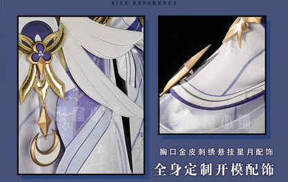 IN STOCK Columbina Cosplay Costume Game Genshin Impact【S-2XL】DUDU-R Nod-Krai Women Song of the Welkin Moon Plus Size