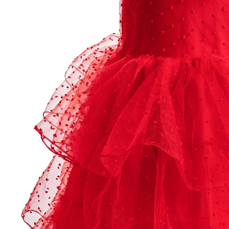 Girls Princess Cosplay Costume Dress - Flower Print