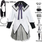 HOMCHEE TRENDS Akemi Homura Anime Cosplay Costume Set with Wig