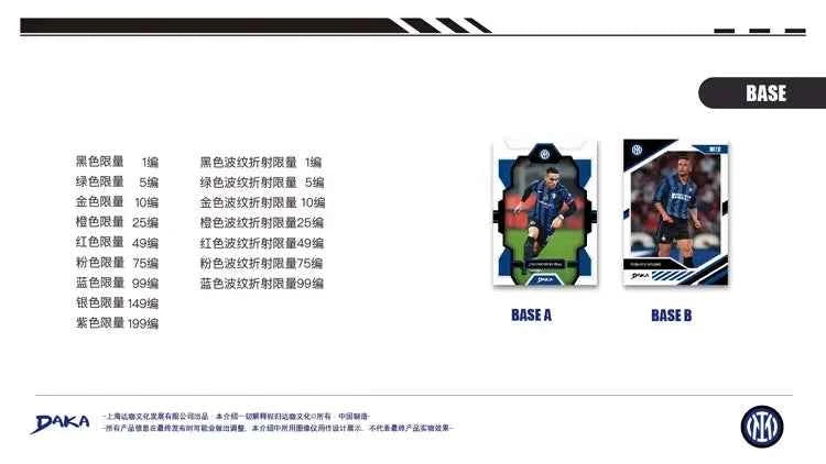 2025-2026 Daka Messi Mbappe Yamal Football Collection Card Real Madrid Barcelona Manchester Juventus Ale Milano Star Player Card