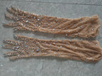 Women's Rhinestone Mesh Opera Gloves - Sparkling Crystal Long Stretch