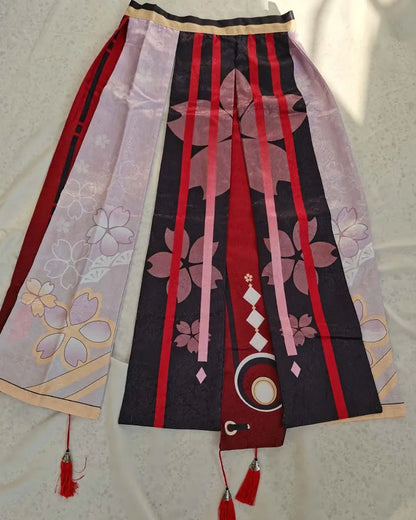 Genshin Impact Yae Miko Cosplay Costume Set with Wig Ears and Tail