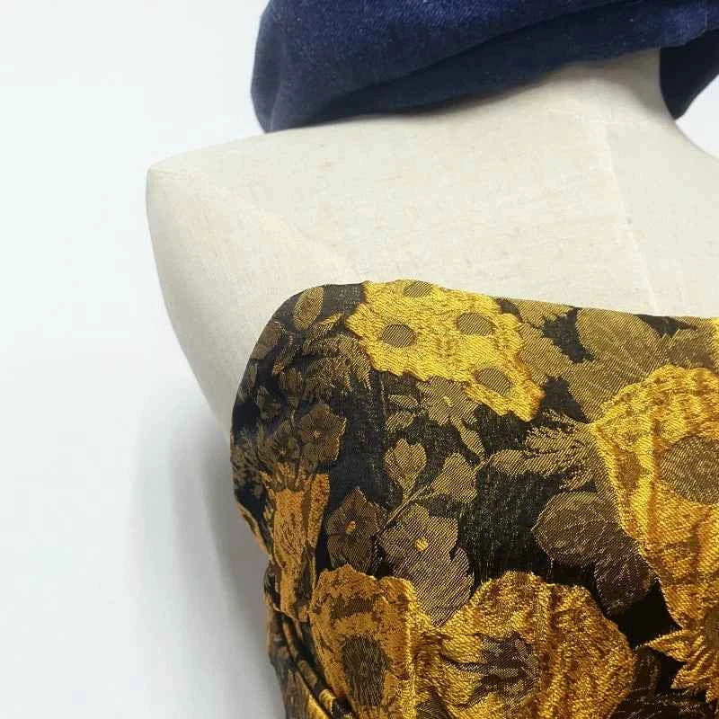 Traditional Japanese Kimono Yukata Obi Belt Crane Floral Printed Haori Belt Brocade Jacquard Waistband Shirt  Decor Accessories