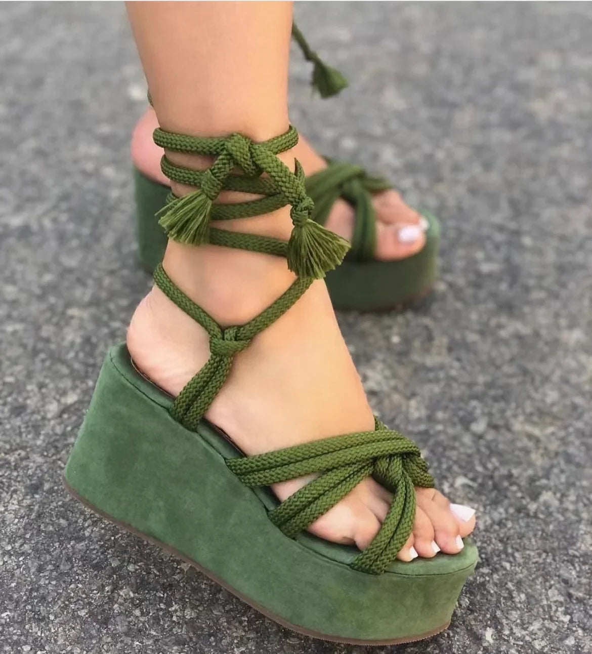Sandal Women Summer Fashion  Sandals  Women's Wedge Sandals Cross Straps Casual Women's Shoes Women High Heels SS69