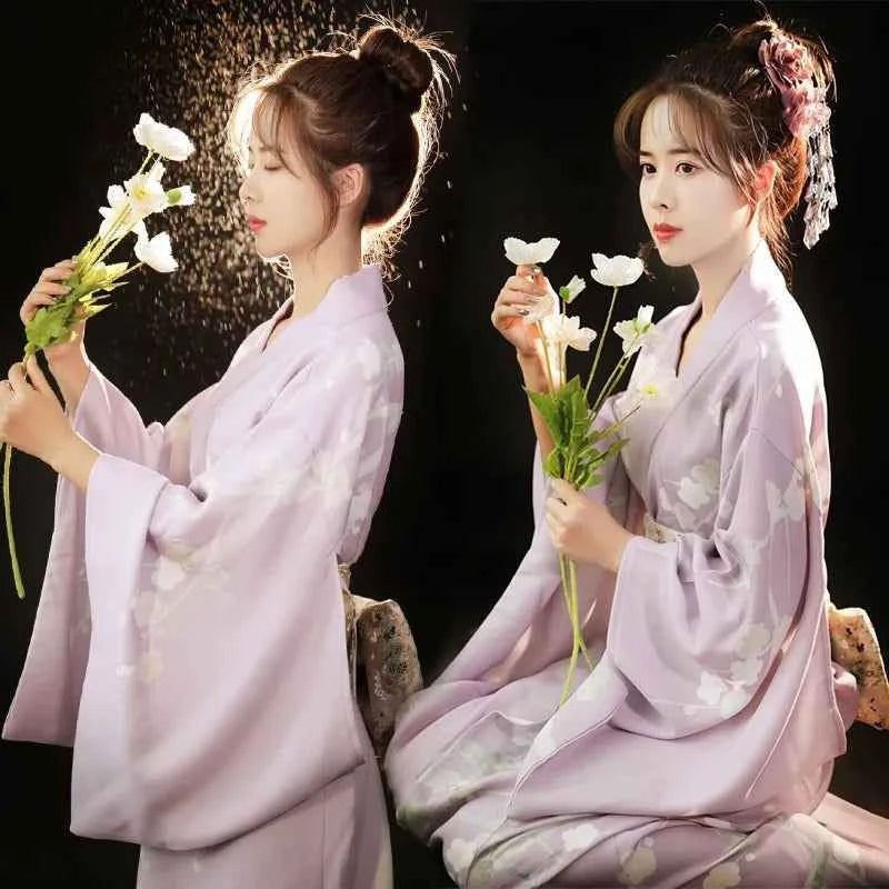 Fashion Photography Clothes Party Dress Japanese Kimono Cosplay Yukata Women Clothing Traditional Ethnic Style Streetwear Stage