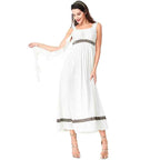 Medieval Roman Men's Ancient Greek Mythology Belted Arabian Prince Dress Halloween Masquerade Party