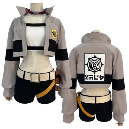 HOLOUN Riyo Cosplay Costume Set - Anime Embroidered Vest, Jacket and Shorts