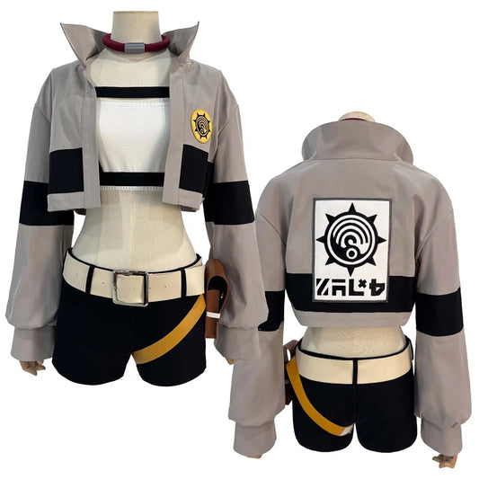 HOLOUN Riyo Cosplay Costume Set - Anime Embroidered Vest, Jacket and Shorts