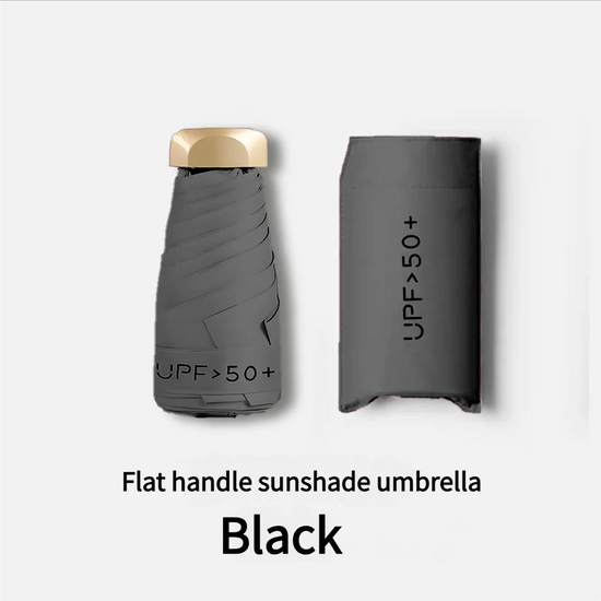 55% Off Mini Sun Umbrella Small Pocket Rain Umbrella Vinyl Folding UV Ultraviolet Protection Sun Shade Pocket Parasol Capsule