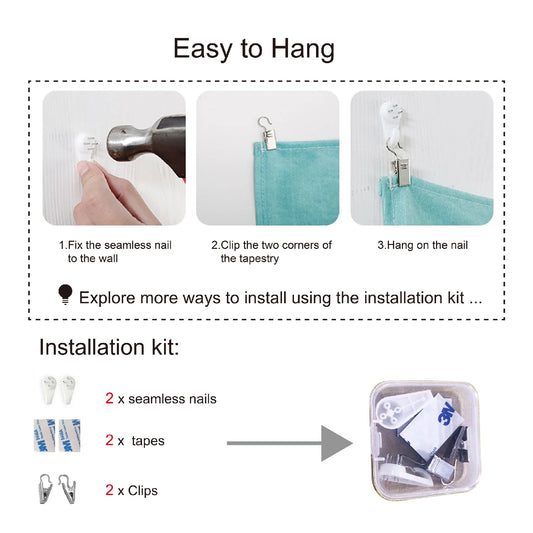 Starry Night Blacklight Tapestry by Van Gogh Wall Art for Bedroom Aesthetic, Abstract Wall Hanging UV Reactive Fabric Poster for