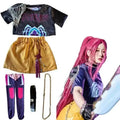 Cosplay Mira Cosplay Costume R Quality Mira Cosplay Wig Costume for Girl Halloween Stage 3D Printed Pattern Role Play Clothes