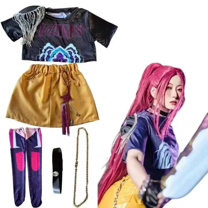 Cosplay Mira Cosplay Costume R Quality Mira Cosplay Wig Costume for Girl Halloween Stage 3D Printed Pattern Role Play Clothes