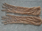 Women's Rhinestone Mesh Opera Gloves - Sparkling Crystal Long Stretch
