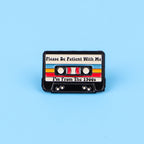 Vintage Cassette Tape Enamel Brooch Pin Retro 80s 90s