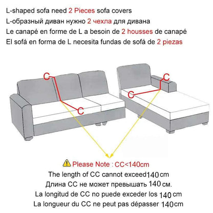 Sofa Cover Elastic For Living Room Home Jacquard Stretch  Slipcovers  Corner Couch Covers 1/2/3/4 Seater L Shape Free Shopping