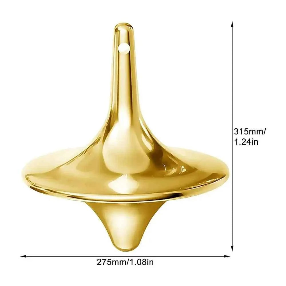 Hot Movie Totem Metal Gyro Silvery Hand Spinning Top Fingertips Small Cyclone Gyroscope Anti Stress Fidget Toys for Adult Gifts