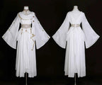 Greek Goddess Wandering Style National Style Han Element Lolita Strap Fairy Dress White Dress Women Clothing