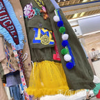 Women Floral Embroidery Sequined Trench Coats Mesh Spliced Ruffles Denim Jacket Hairballs Tassels Jeans Cardigan Streetwear Tops SS69