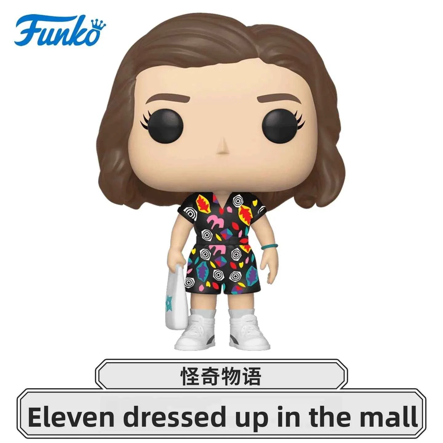 Genuine Edition FUNKO POP《Stranger Things: Eddie, Dustin, Eleven》Action Desktop Decoration Ornament Model Toys Collectible Model