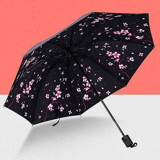 Beautiful Flower Painting Inside Men And Women Umbrella Sun And Rain Anti-uv Umbrellas Ladies Parasol Folding Paraguas For Gifts