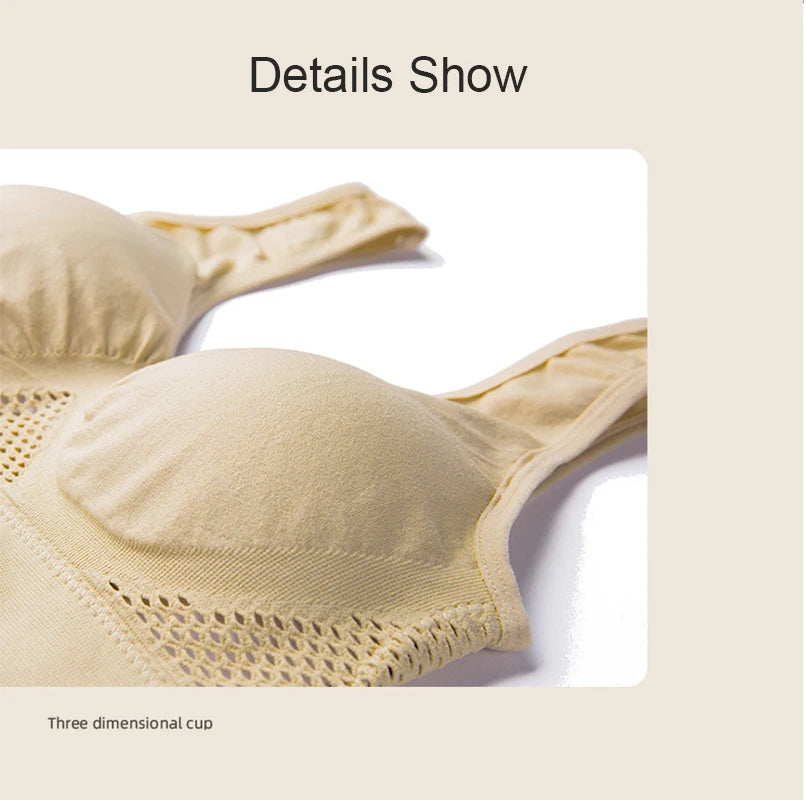 Breathable Sports Bra Top Fitness Women Brassiere Removable Padded Sport Bra Running Gym Seamless Push Up Bras SS69