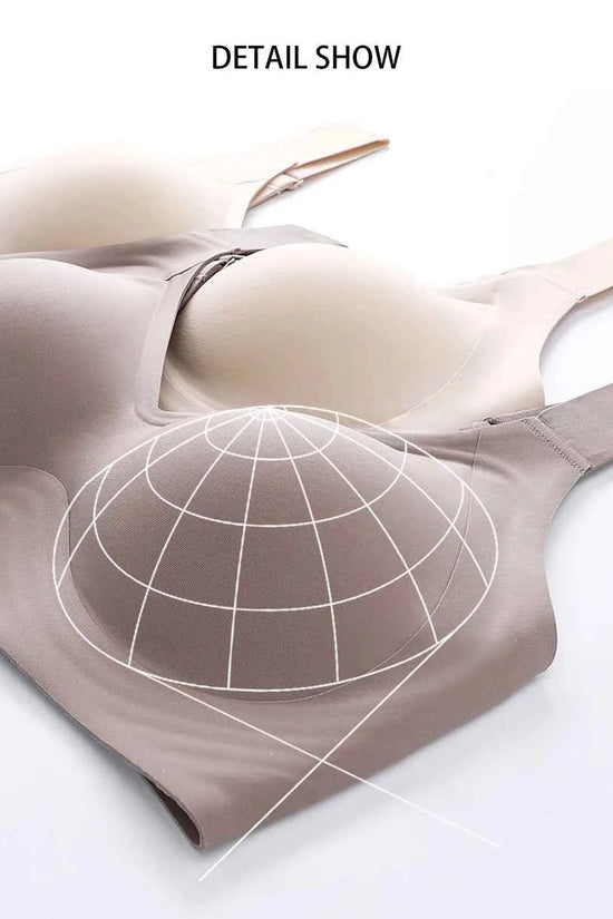 FallSweet Push UP Bra for Women Seamless Plus Size Bras Thin Cup Wireless Bralette Sexy Brassiere Femme M-6XL