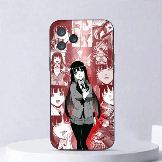 1pc Japanese Anime Kakegurui Jabami Yumeko Phone Case Silicone Soft For IPhone 17 Air 16 15 14 13 12 11 Plus Pro Max Plus SS69 11.69 For IPHONE 17Air / z5